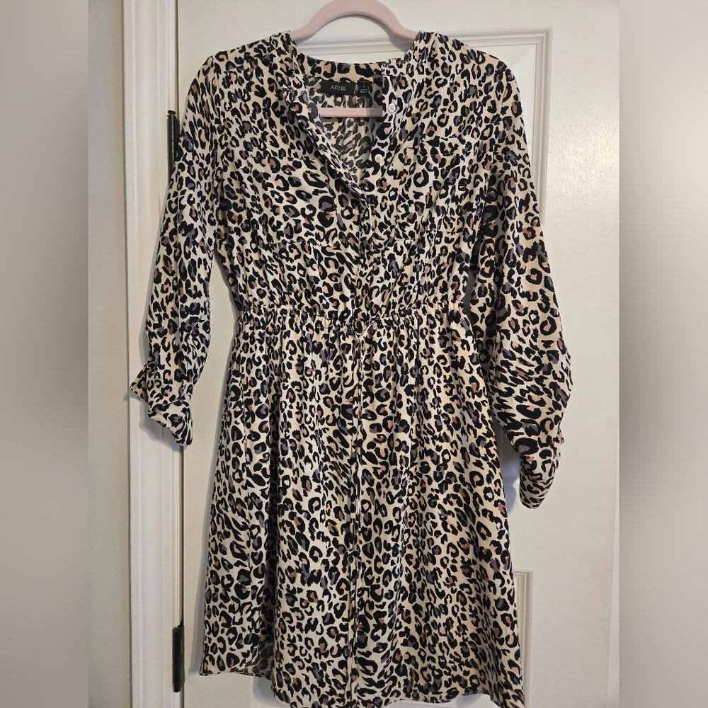 Apt. 9 Animal Leopard Print Dress With Pockets